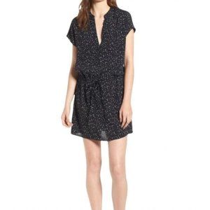 Rails Black Mini Dress with White Dots